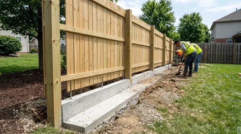 Fence Concrete Footings