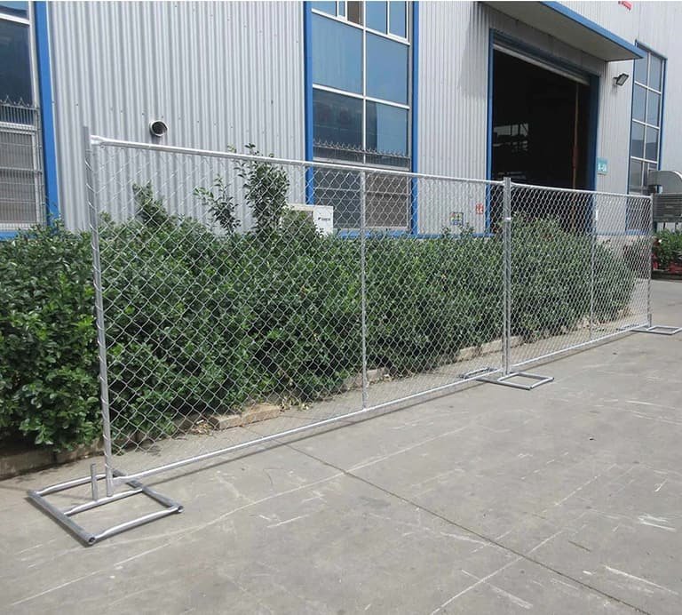 Temporary Fencing example in Bakersfield