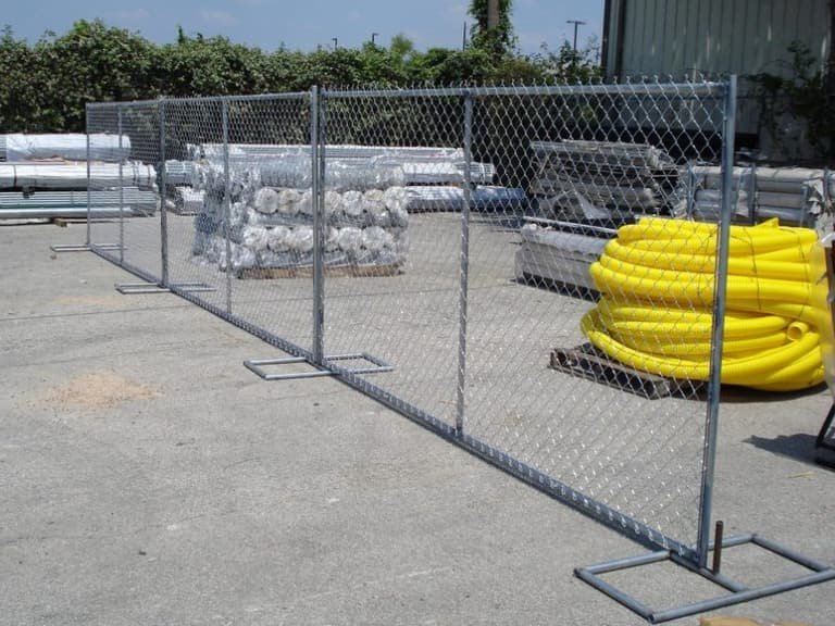 Temporary Fencing example in Bakersfield