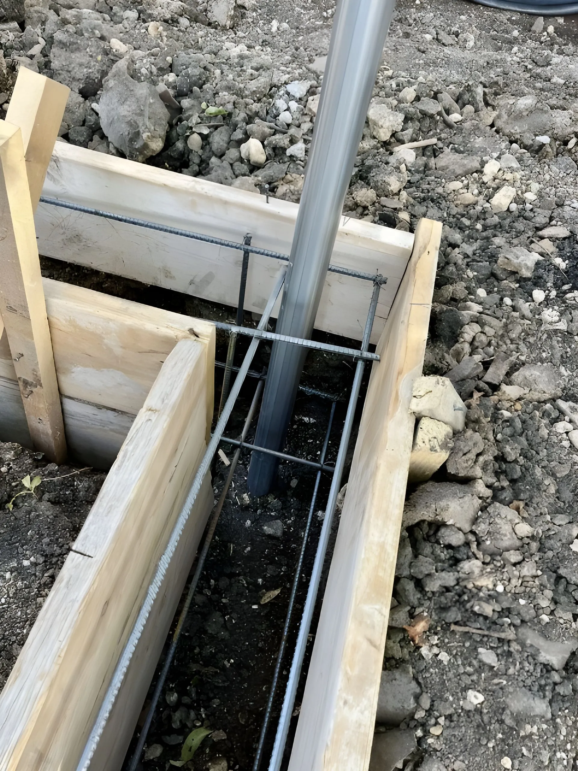 Fence Concrete Footings project example