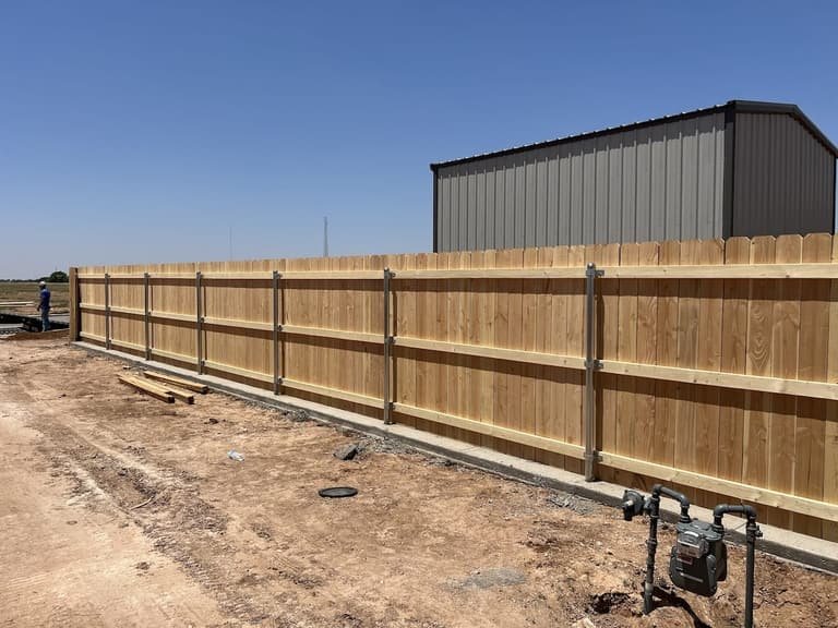 Fence Concrete Footings completed work
