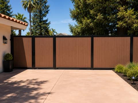 Metal Frame Composite Fencing